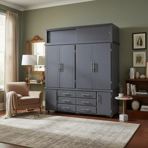 Ropero Modelo Italiano Gris