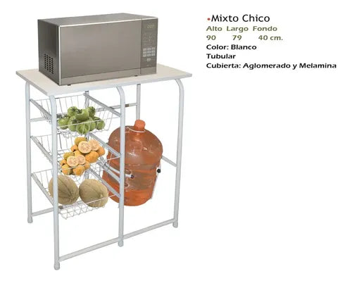 Mueble para Cocina Modelo Mixto Chico