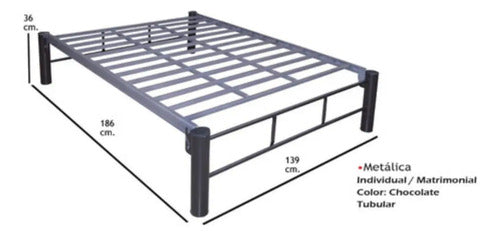 Base para Cama Modelo Metalica Matrimonial