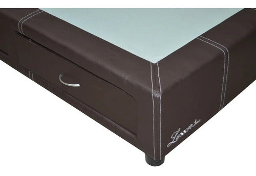 Base para Cama Modelo Plus Cajones King Size Vinil