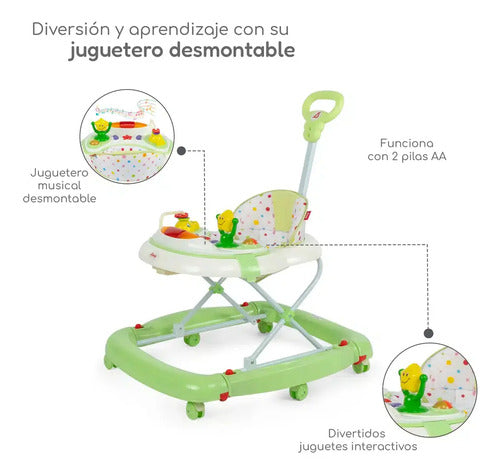 Andadera D'bebe Modelo Rocking Star Verde