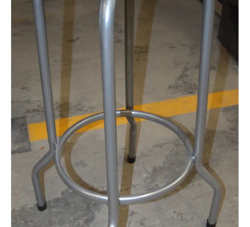 Banco Modelo Victoria Gris Vinil Petalo Latte