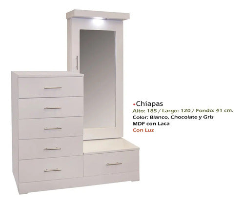 Tocador Modelo Chiapas Blanco