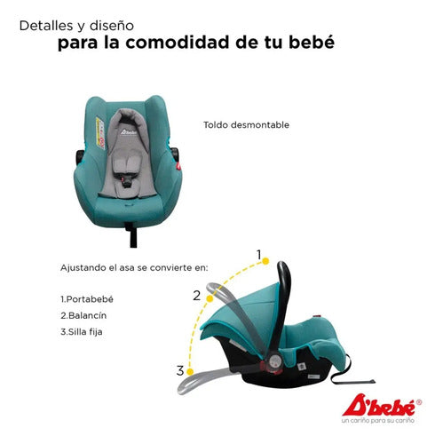 Autoasiento D'bebe Modelo Mai Travel Rosa