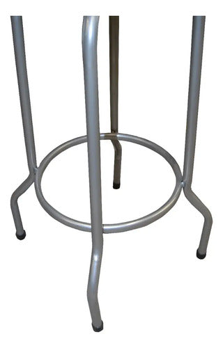Banco Modelo Victoria Gris Vinil Petalo Latte