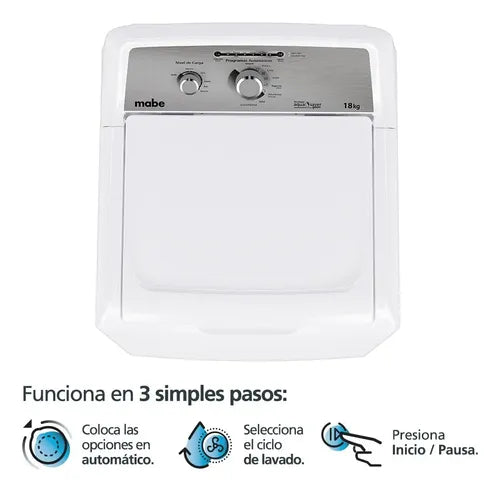 Lavadora Automática Mabe Modelo Lma78112cbab0