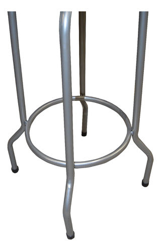 Banco Modelo Victoria Gris Vinil Petalo Latte