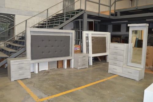 Recámara Modelo Chiapas King Size Gris