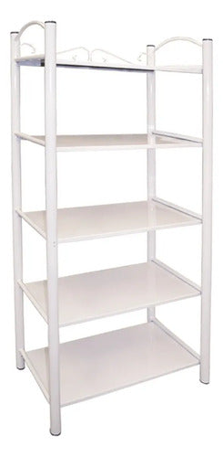 Librero Modelo Multilibrero 5 Charolas Blanco