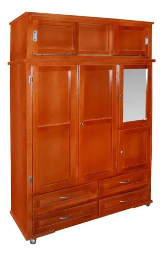 Ropero Modelo Casablanca Caoba