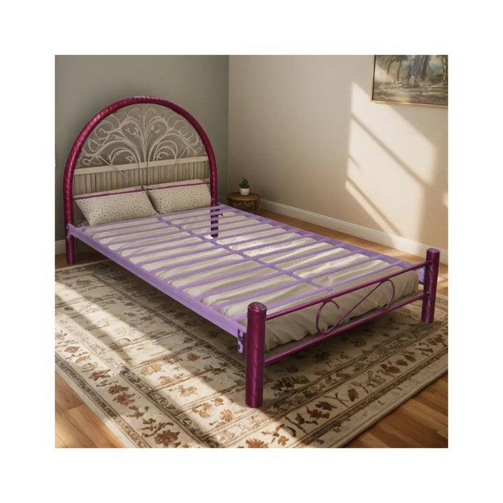 Cama Modelo Esmaltada Matrimonial Vino