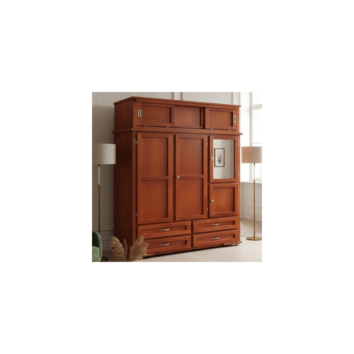 Ropero Modelo Casablanca Caoba
