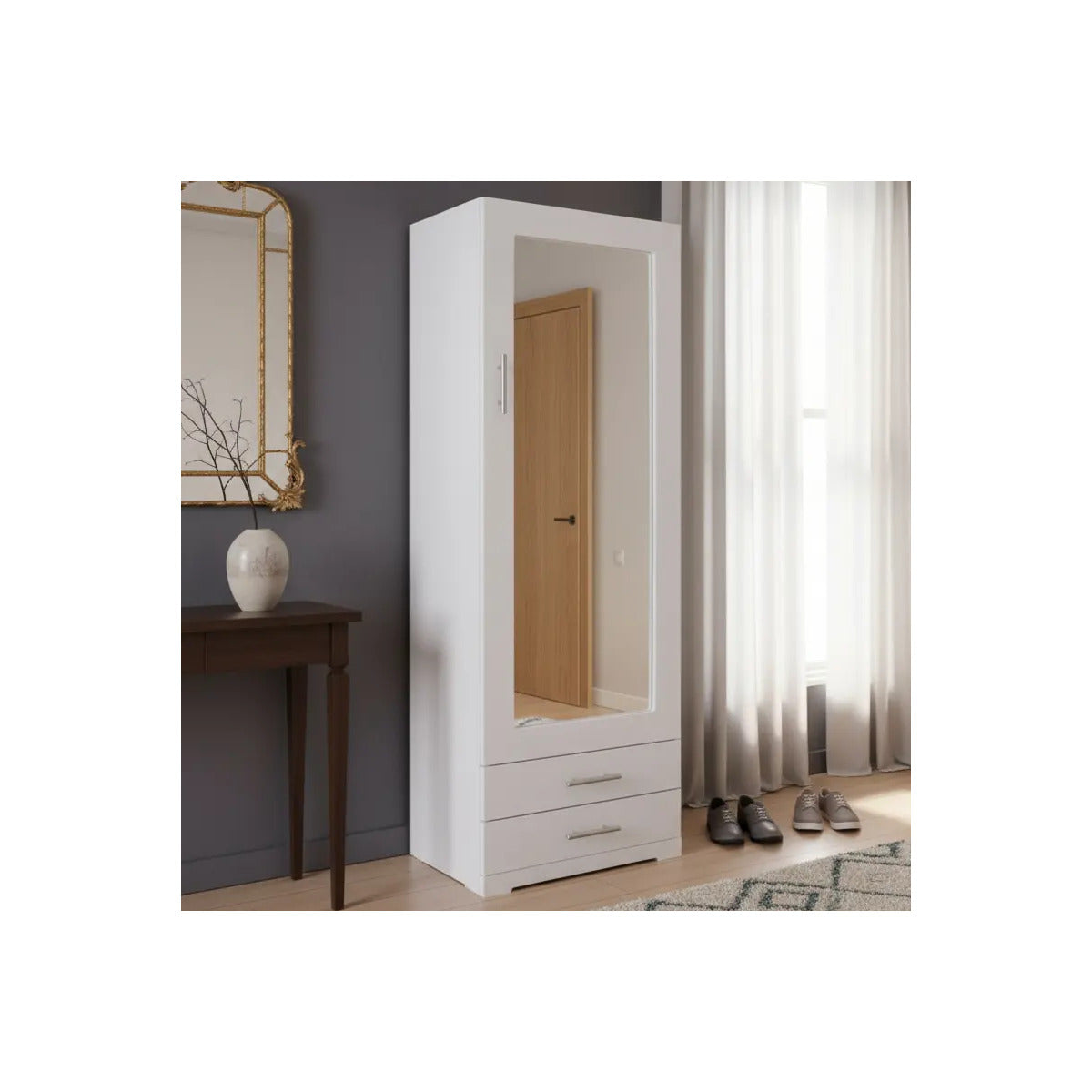 Zapatera Modelo Massachusetts Blanco