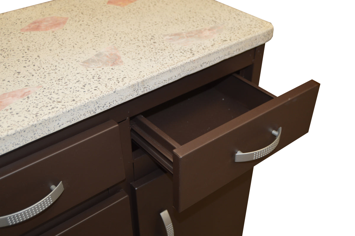 Base para Cocina Modelo Sonia Chocolate - detalle del cajon derecho abierto
