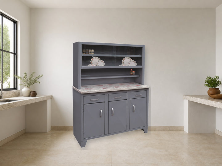 Mueble para Cocina Modelo Cohuxa Gris en ambiente de hogar