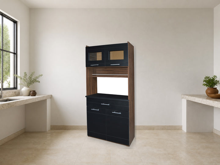 Mueble para Cocina Modelo España Chocolate en ambiente de hogar