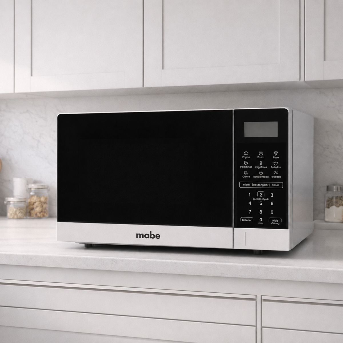 Horno De Microondas Mabe Modelo HMM07BBW - ambientación oficial
