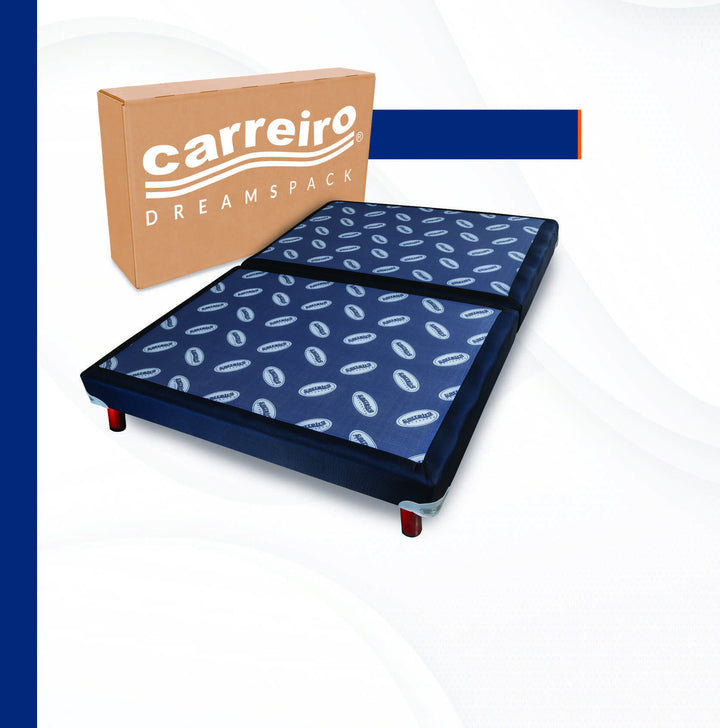 Box Tarima Eco matrimonial azul, imagen del catálogo oficial Carreiro 2025