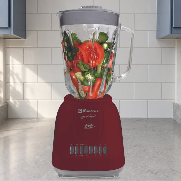 Licuadora Koblenz LKM-5970 VR en cocina ilustrativa; producto original, alimentos no incluidos