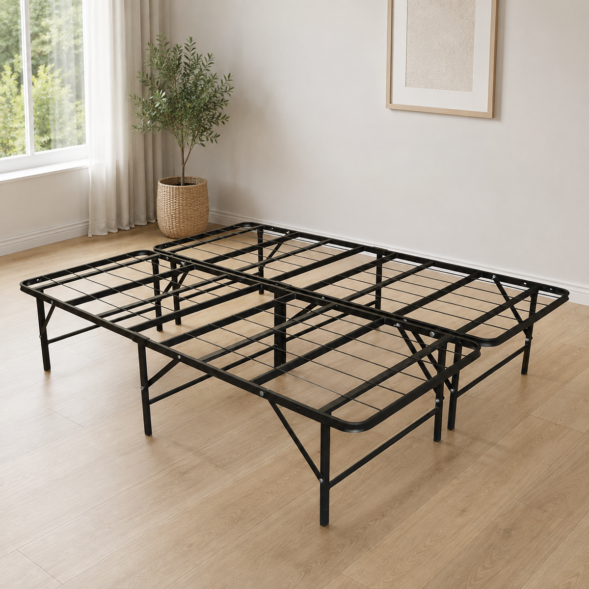 Base para Cama Plegable Modelo Ideal King Size - ambientada
