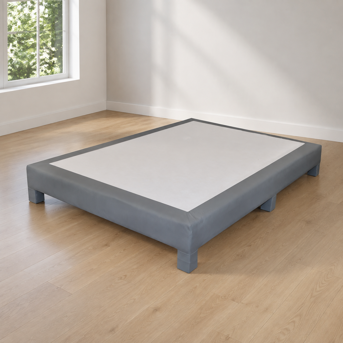 Base para Cama Modelo Roca King Size Vinil - ambientada